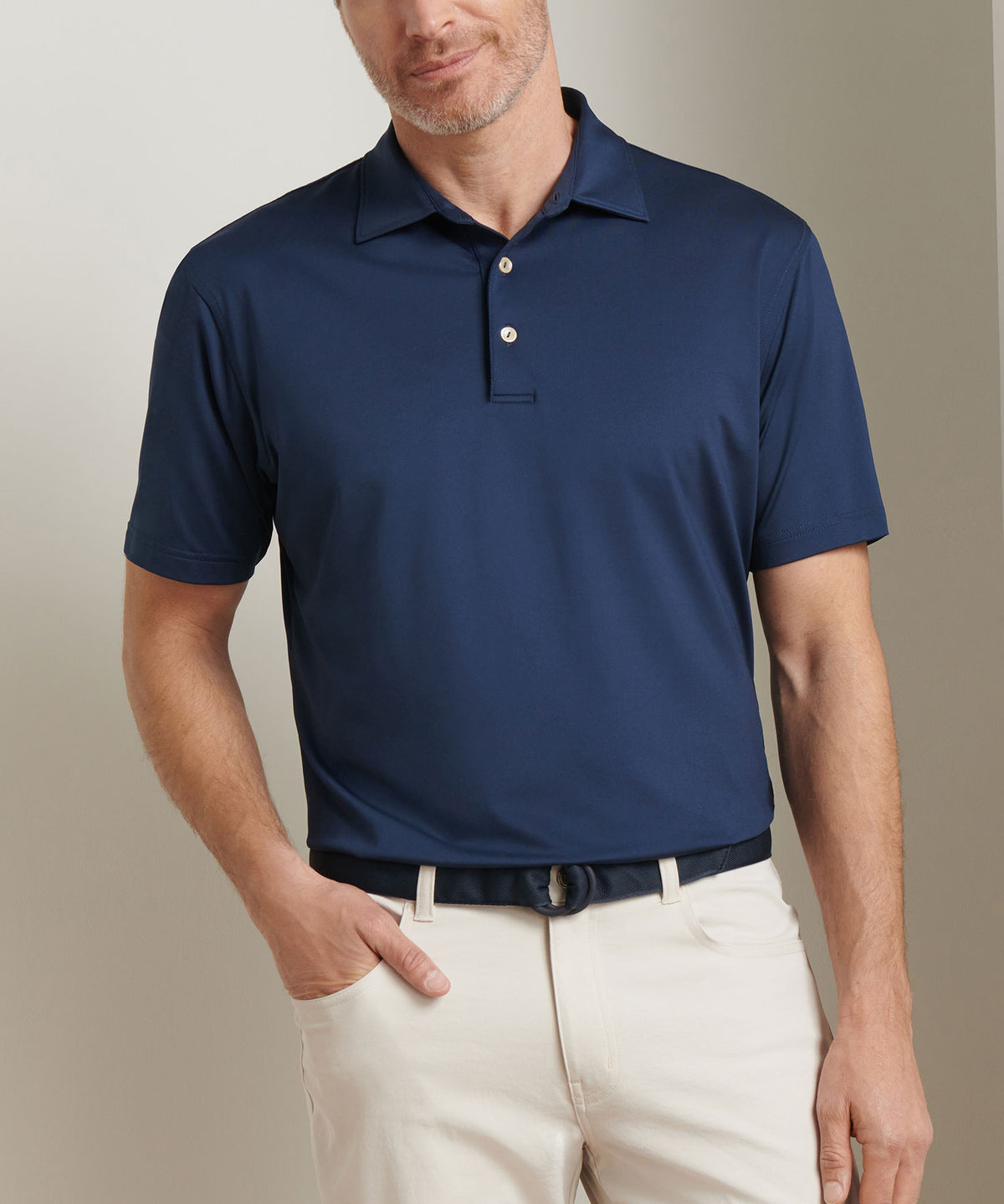 Peter Millar Solid Stretch Jersey Performance Polo Shirt, Men's Big & Tall