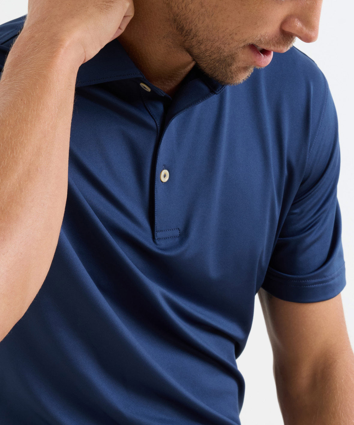 Peter Millar Solid Stretch Jersey Performance Polo Shirt, Men's Big & Tall
