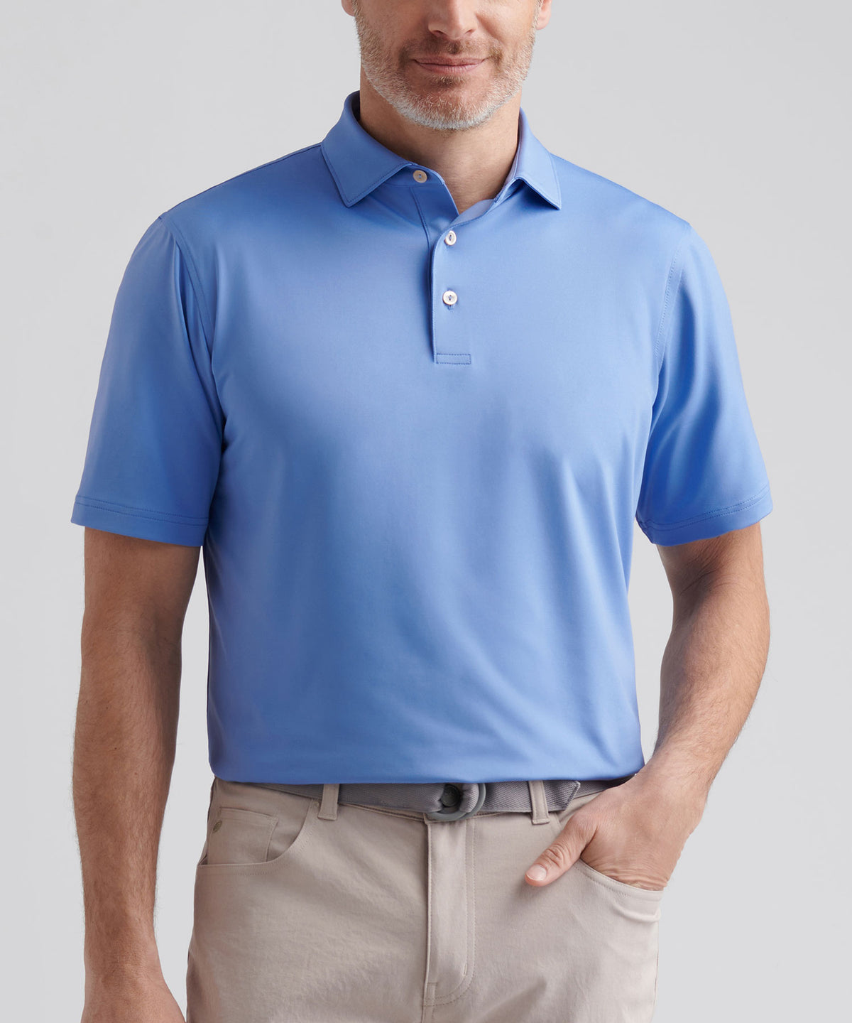 Peter Millar Solid Stretch Jersey Performance Polo Shirt, Men's Big & Tall