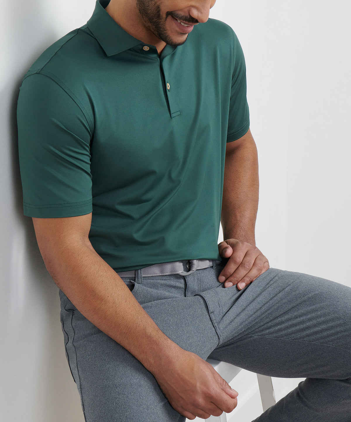 Peter Millar Solid Stretch Jersey Performance Polo Shirt, Men's Big & Tall