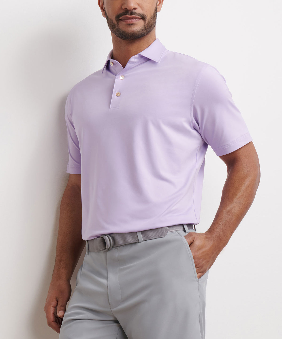 Peter Millar Solid Stretch Jersey Performance Polo Shirt, Men's Big & Tall