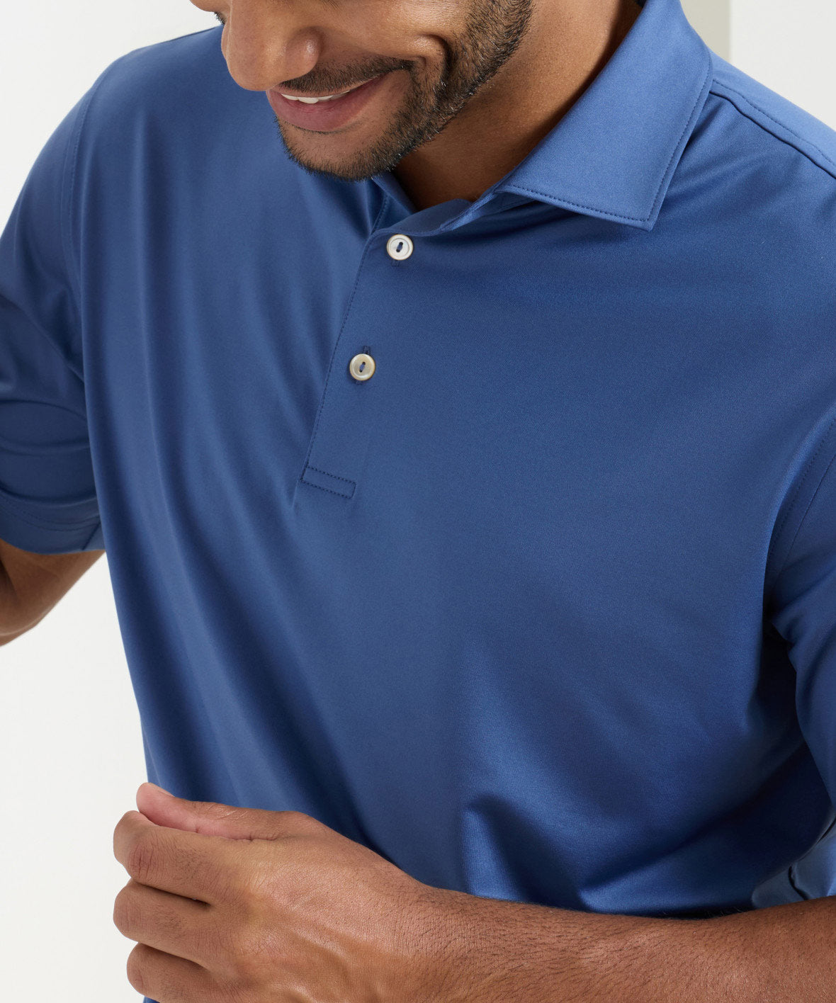 Peter Millar Solid Stretch Jersey Performance Polo Shirt, Men's Big & Tall