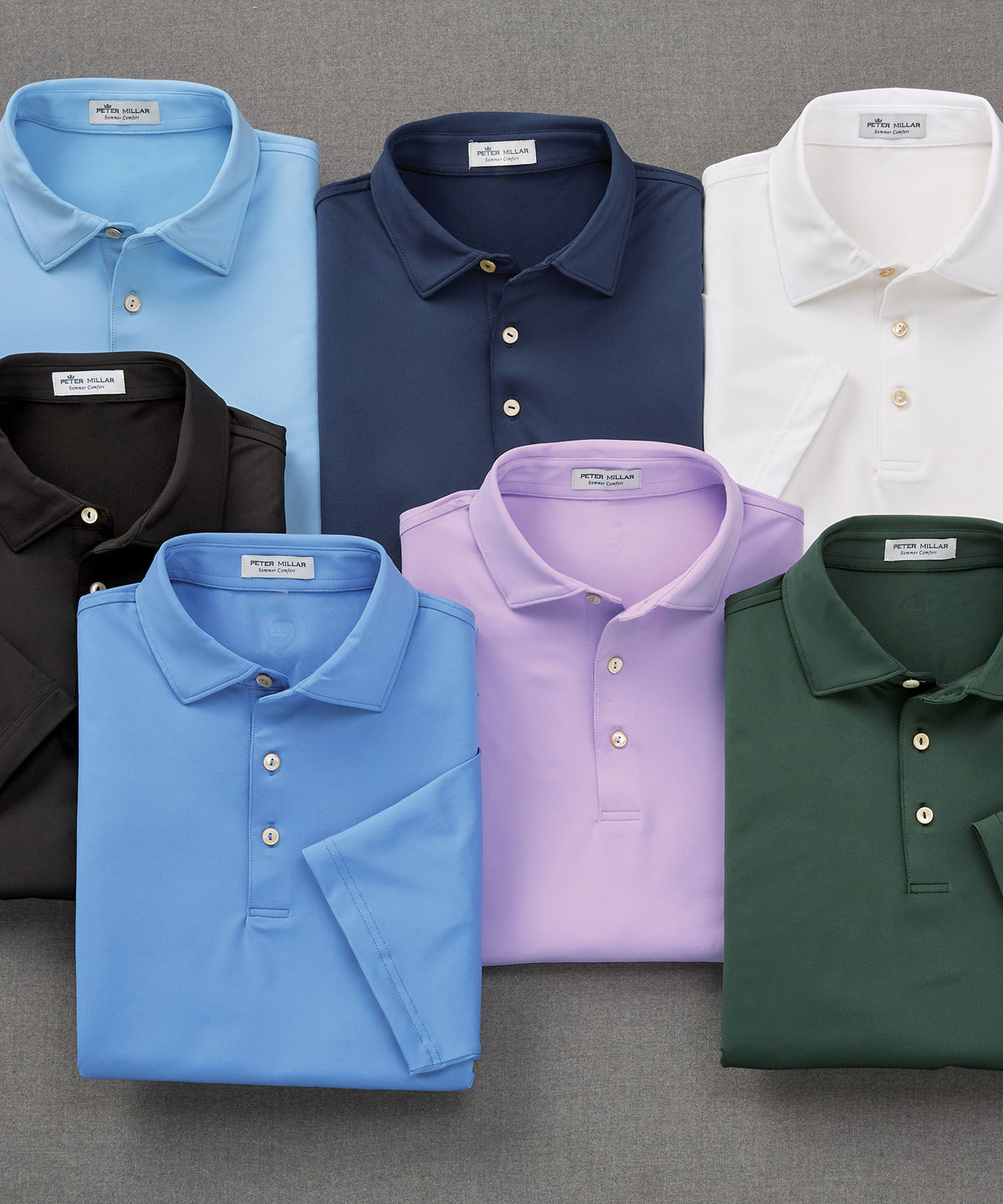 Peter Millar Solid Stretch Jersey Performance Polo Shirt Peter Millar Solid Stretch Jersey Performance Polo Shirt