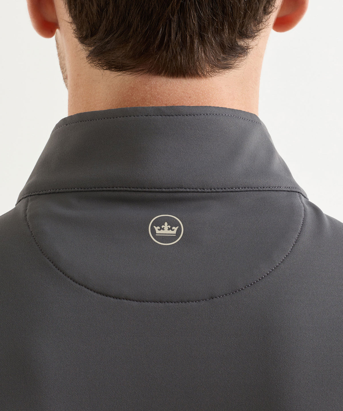 Peter Millar Galway Stretch Terry Quarter-Zip Vest - Iron, Men's Big & Tall