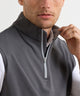 Peter Millar Galway Stretch Terry Quarter-Zip Vest - Iron