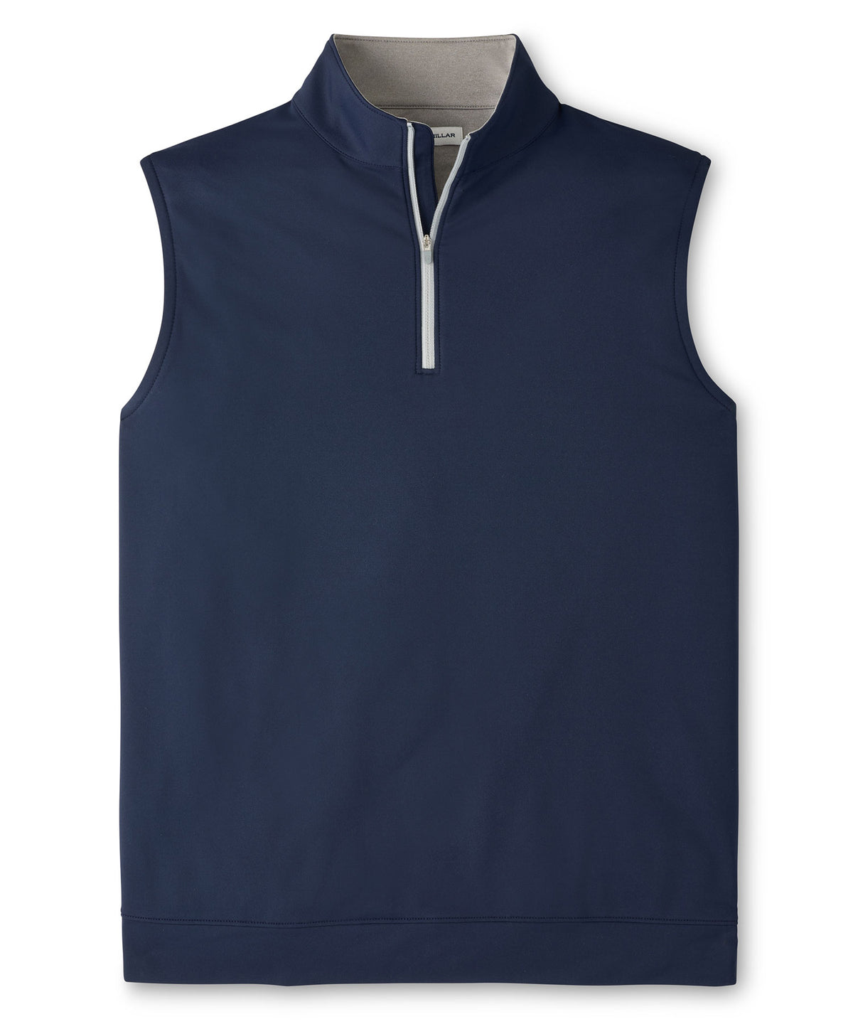 Peter Millar Galway Stretch Terry Quarter-Zip Vest - Navy, Men's Big & Tall
