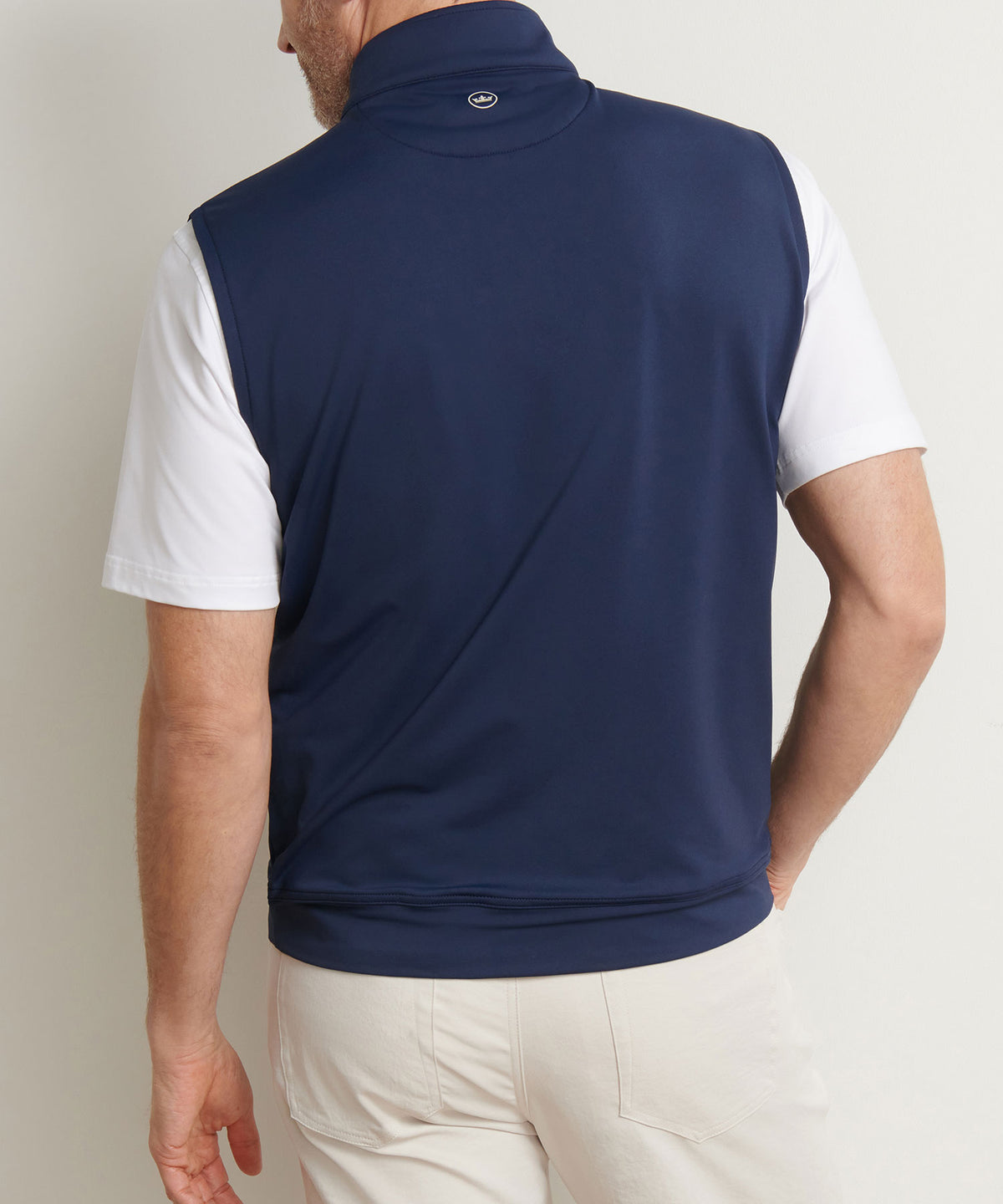 Peter Millar Galway Stretch Terry Quarter-Zip Vest, Men's Big & Tall