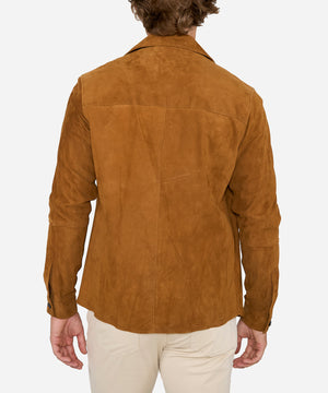Westport Black Italian Goat Suede Shirt Jacket