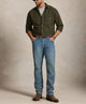 Polo Ralph Lauren Long Sleeve Garment Dyed Oxford Sport Shirt - Company Olive