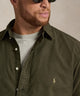 Polo Ralph Lauren Long Sleeve Garment Dyed Oxford Sport Shirt - Company Olive