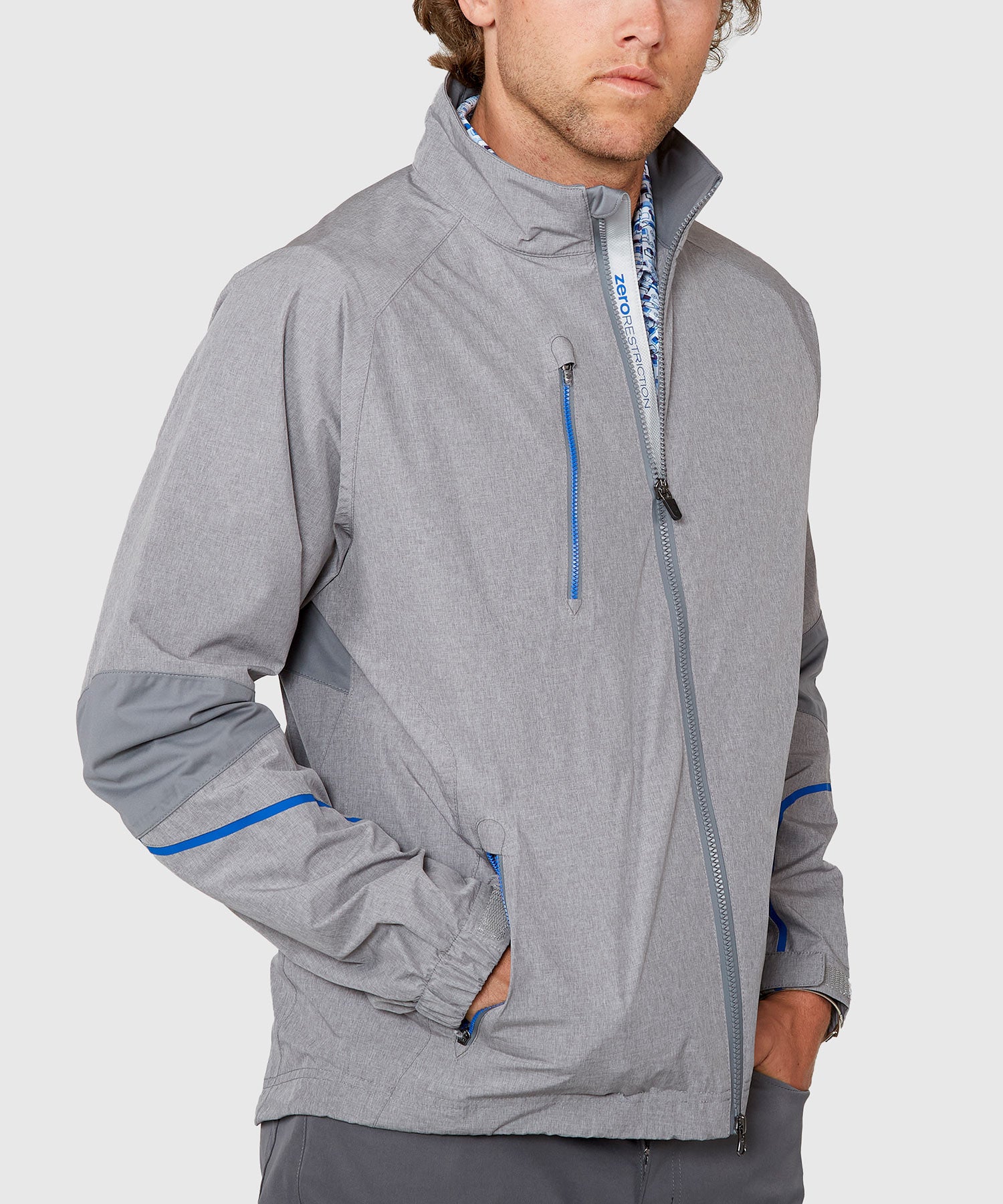 Zero Restriction Zero Restriction Big & Tall Power Torque Waterproof Full-Zip Jacket ...