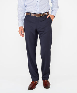Ballin Flat Front Gabardine Trousers - Westport Big & Tall