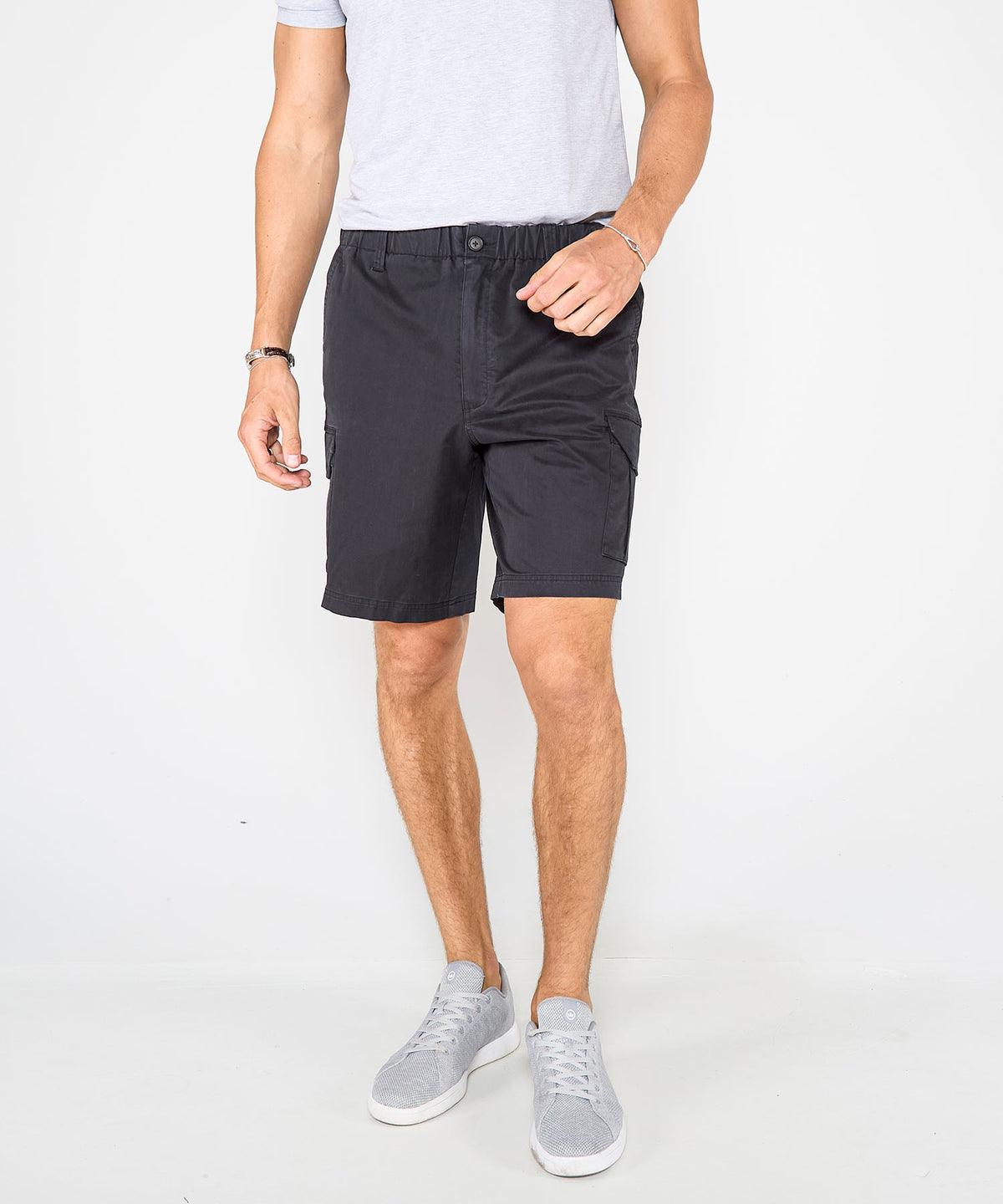 Westport 1989 Stretch Twill Elastic Waist Cargo Shorts, Men's Big & Tall