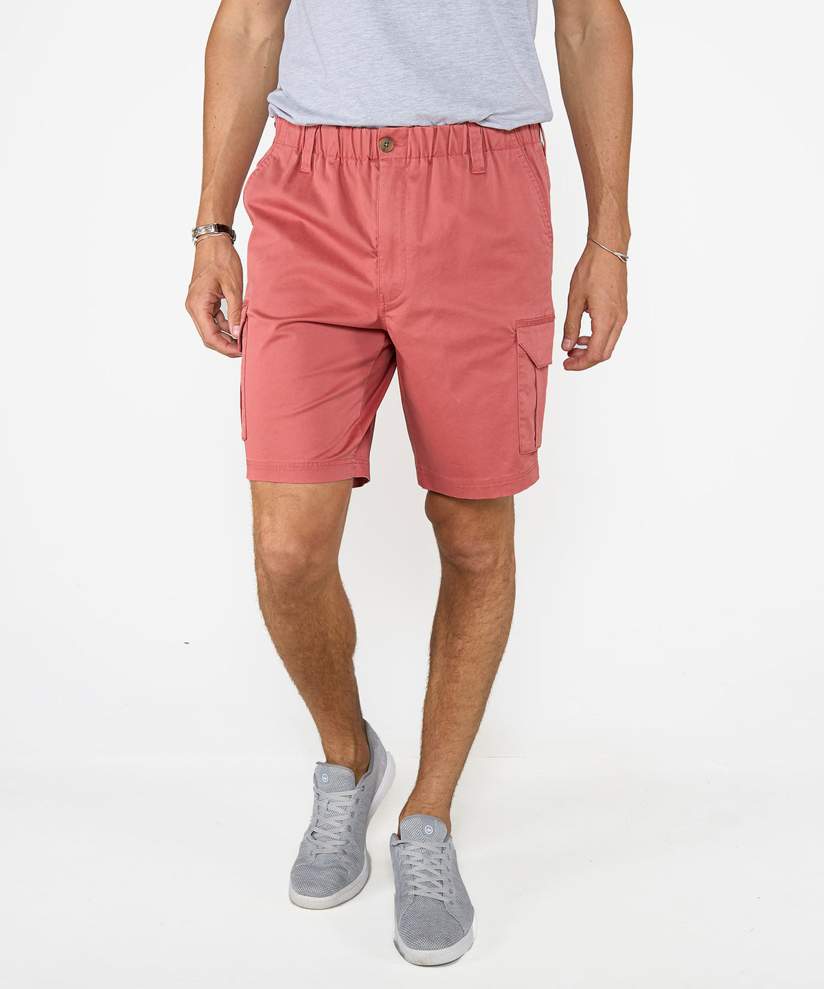 Westport 1989 Stretch Twill Elastic Waist Cargo Shorts, Men's Big & Tall
