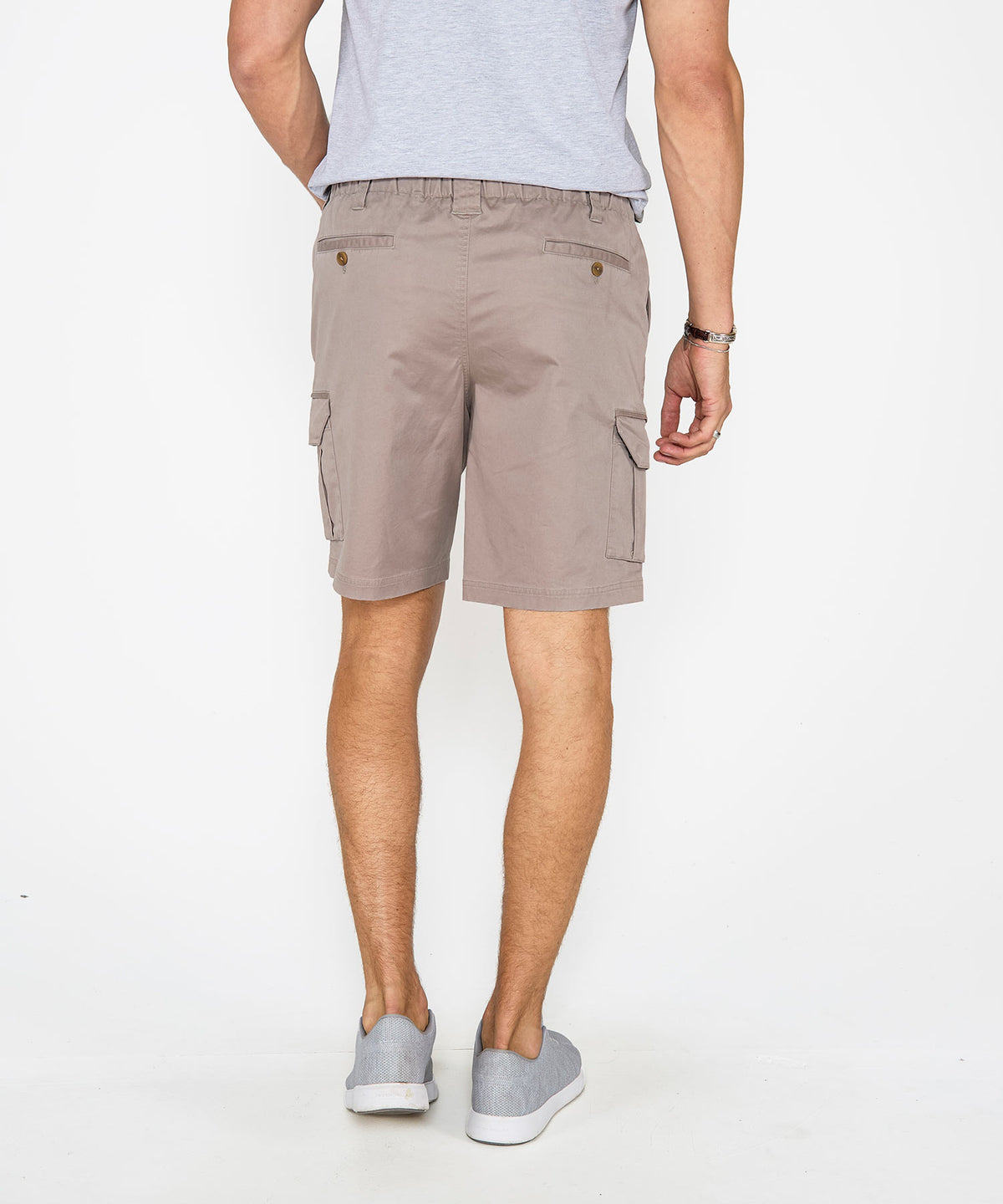Westport 1989 Stretch Twill Elastic Waist Cargo Shorts, Men's Big & Tall