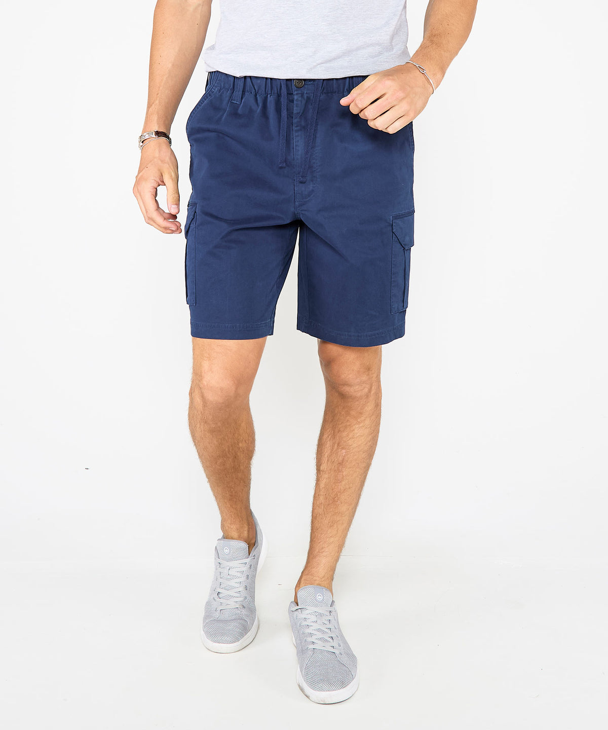 Westport 1989 Stretch Twill Elastic Waist Cargo Shorts, Men's Big & Tall