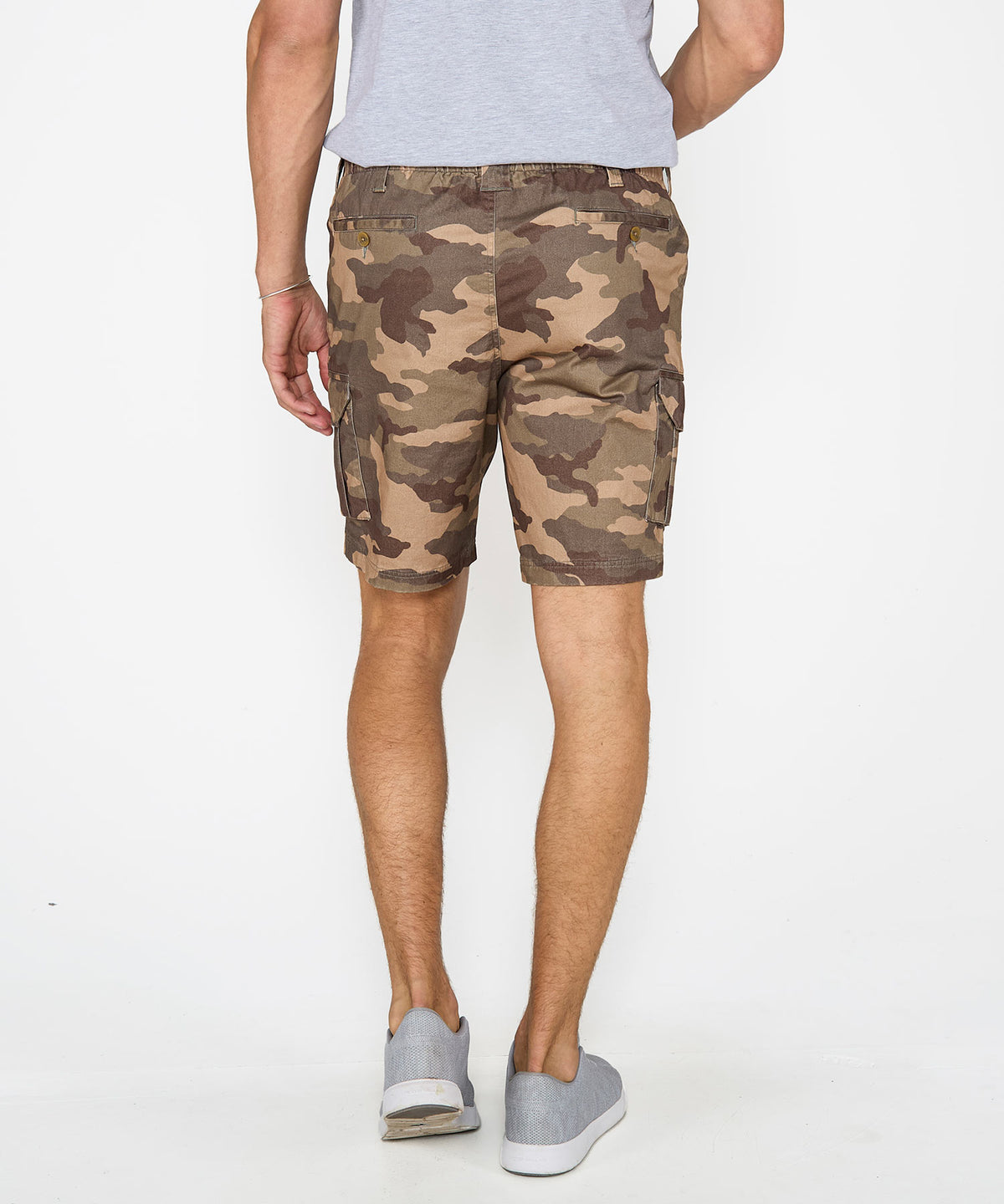 Westport 1989 Stretch Twill Elastic Waist Cargo Shorts, Men's Big & Tall