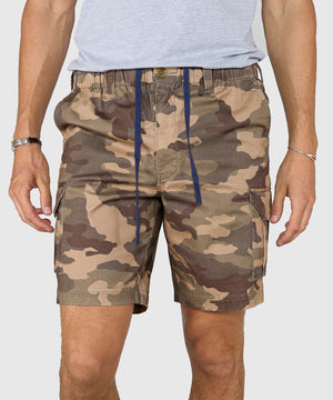 Westport 1989 Stretch Twill Elastic Waist Cargo Shorts