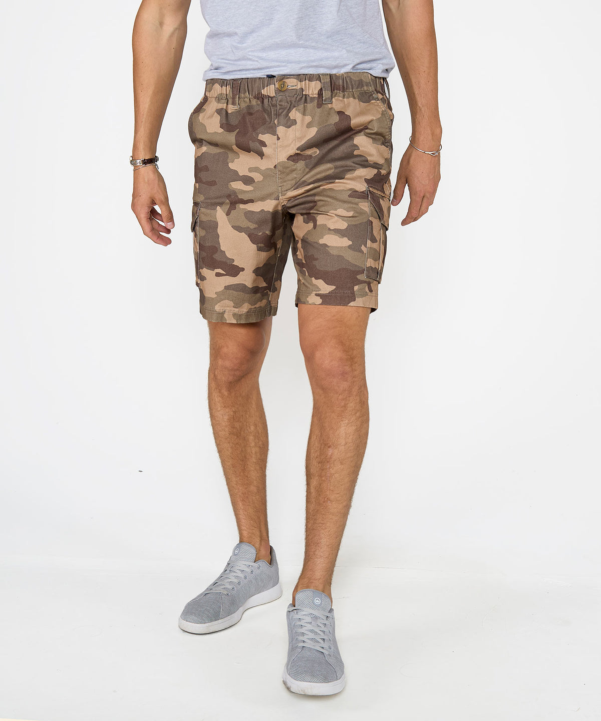 Westport 1989 Stretch Twill Elastic Waist Cargo Shorts, Men's Big & Tall