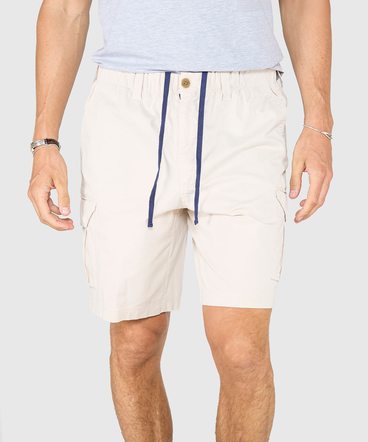 Westport 1989 Stretch Twill Elastic Waist Cargo Shorts, Men's Big & Tall