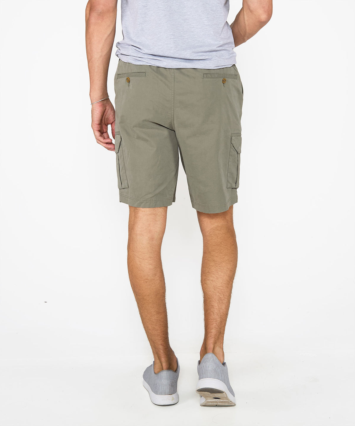 Westport 1989 Stretch Twill Elastic Waist Cargo Shorts, Men's Big & Tall