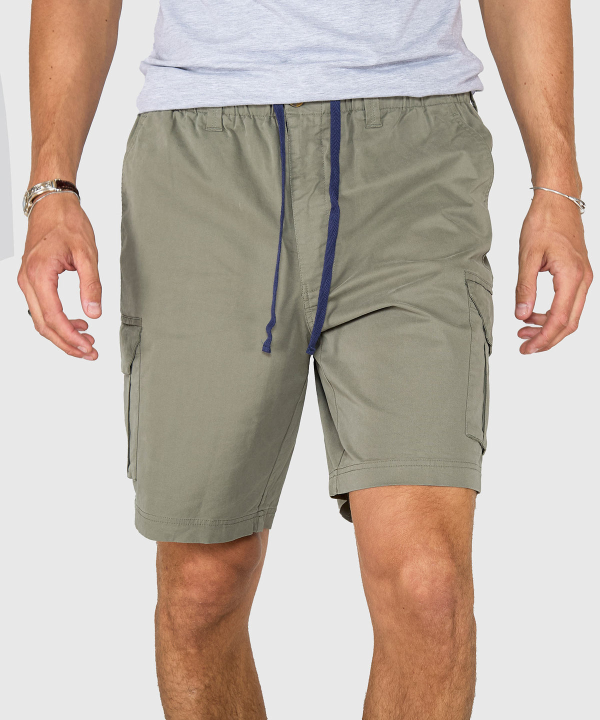 Westport 1989 Stretch Twill Elastic Waist Cargo Shorts, Men's Big & Tall