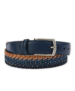 Italian Tri-Color Braided Belt