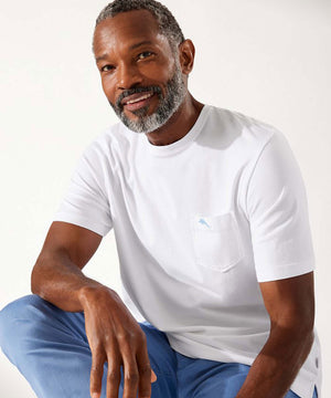 Tommy Bahama Short Sleeve Pima Pocket Tee Shirt