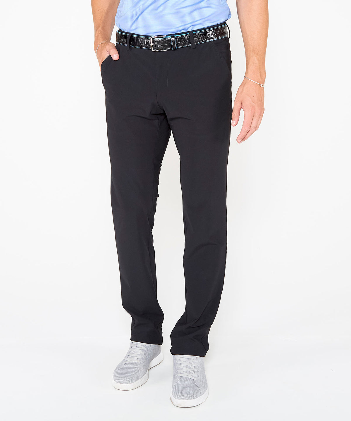 Westport Black Techno Ultimate Gab Stretch Pants, Men's Big & Tall