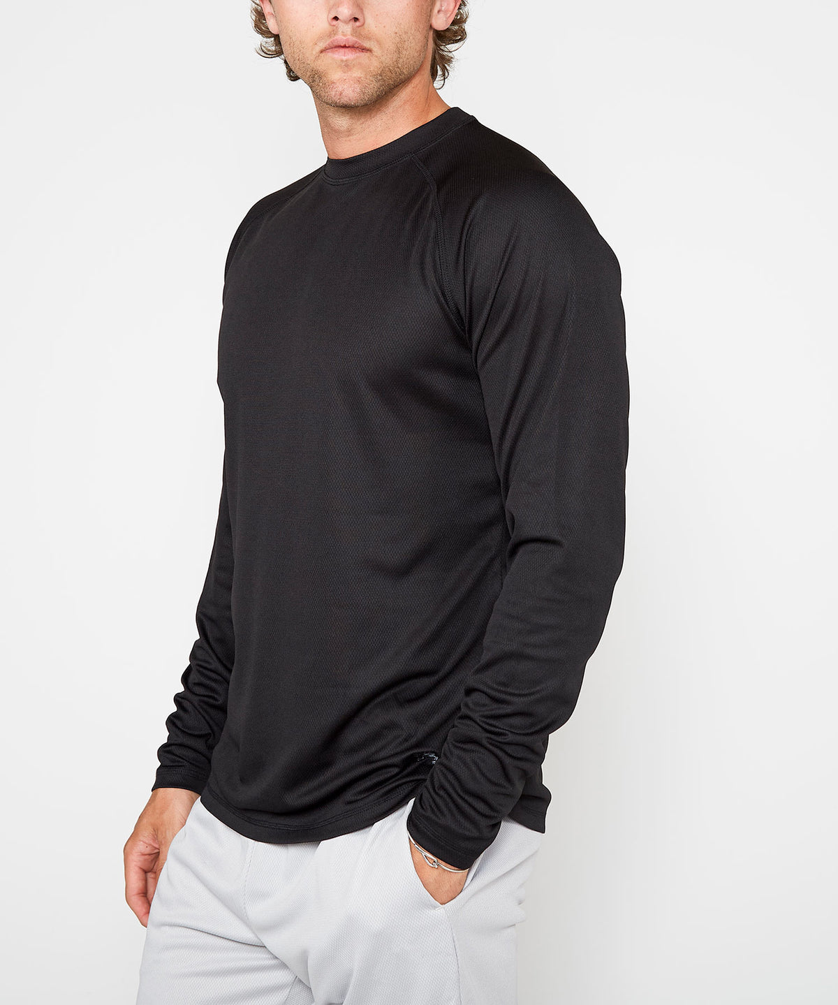 Westport Sport Long Sleeve Workout Tee, Men's Big & Tall