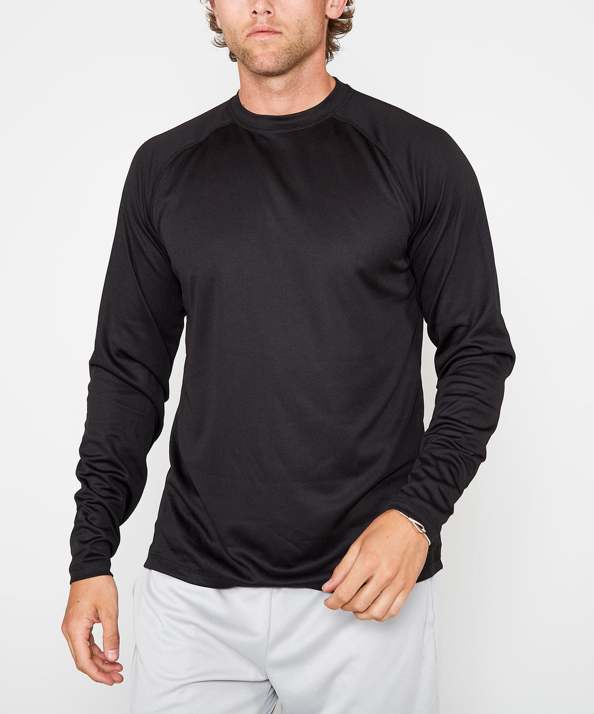 Westport Sport Long Sleeve Workout Tee, Men's Big & Tall