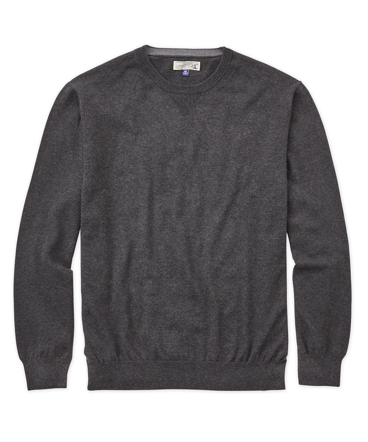 Westport Lifestyle Cotton-Cashmere Crewneck Pullover, Men's Big & Tall