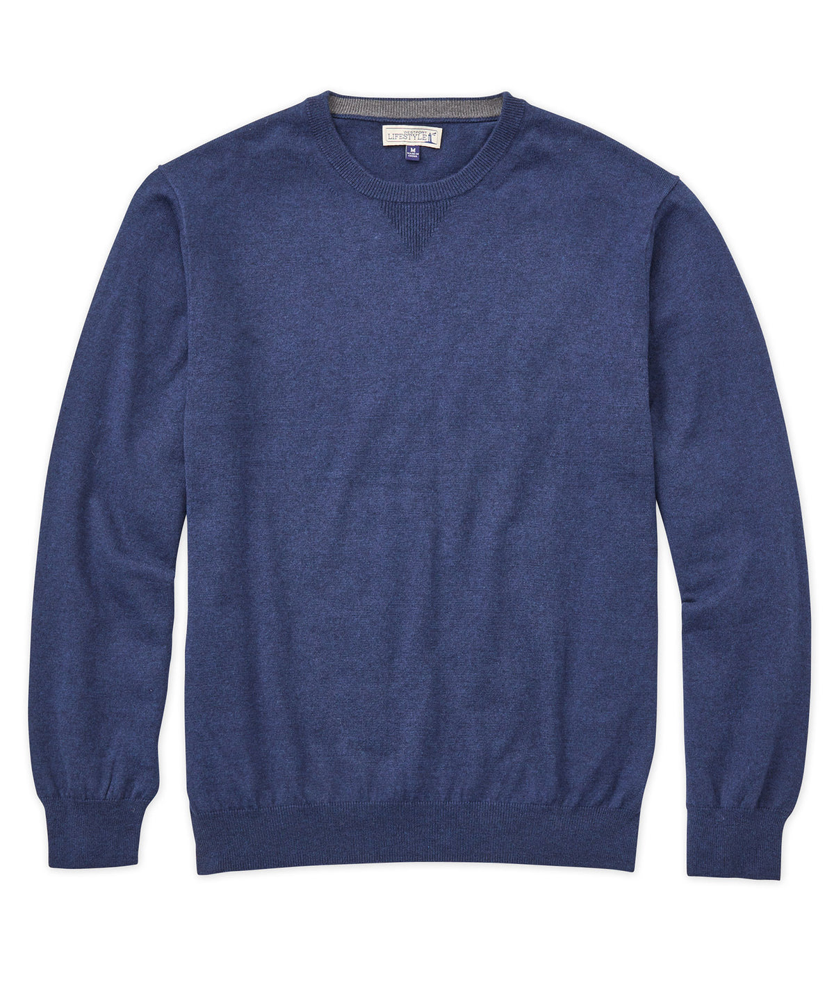 Westport Lifestyle Cotton-Cashmere Crewneck Pullover, Men's Big & Tall