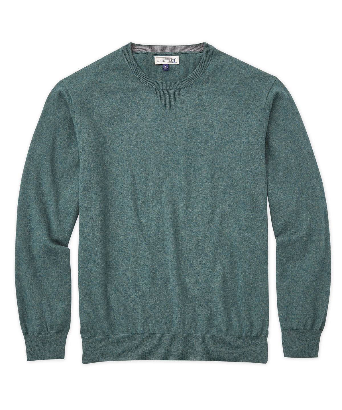 Westport Lifestyle Cotton-Cashmere Crewneck Pullover, Men's Big & Tall