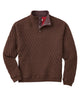 Westport Lifestyle Quilted Button Mock Pullover Sweater