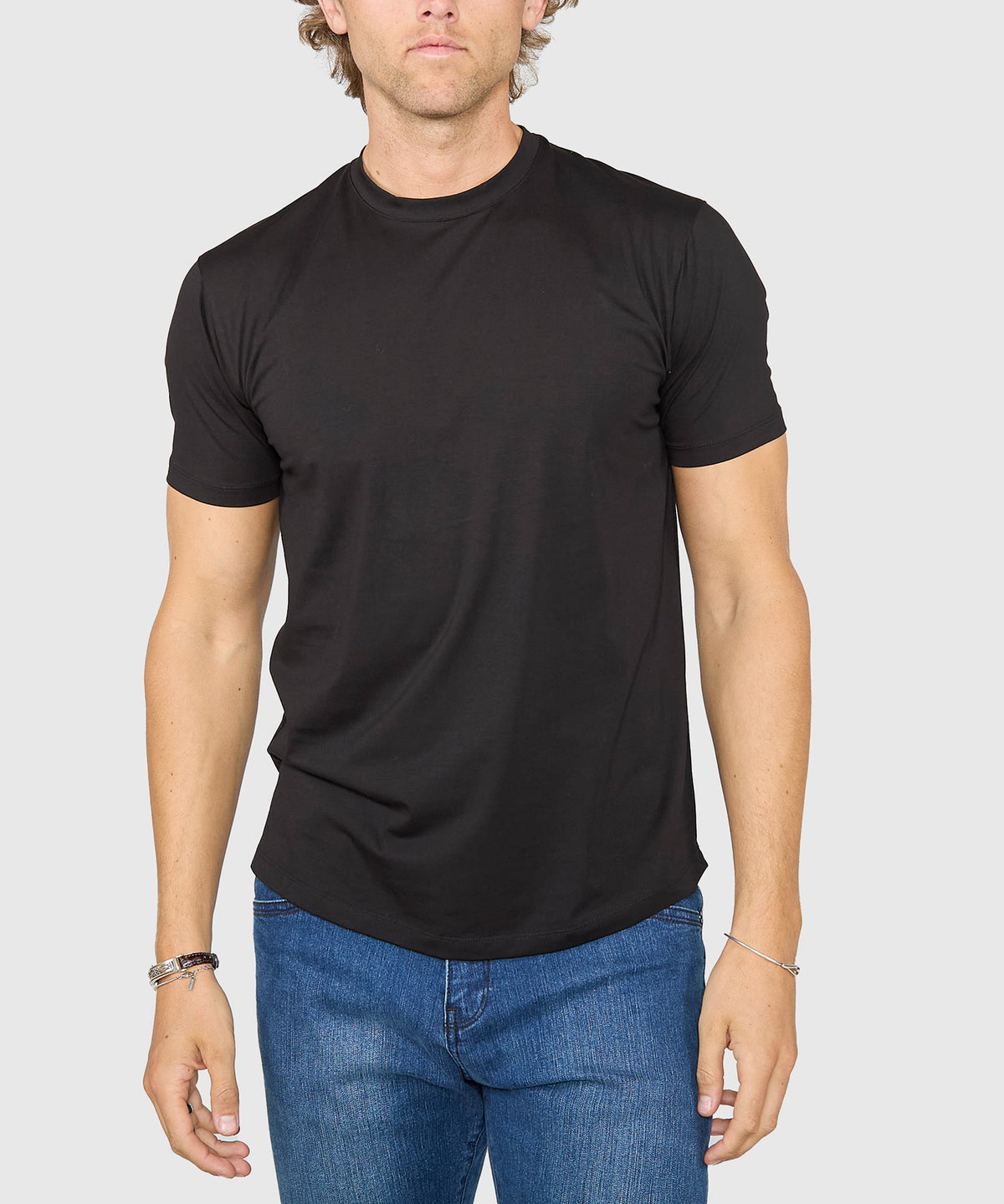 Westport No-Tuck Stretch Crew Tee Shirt, Men's Big & Tall