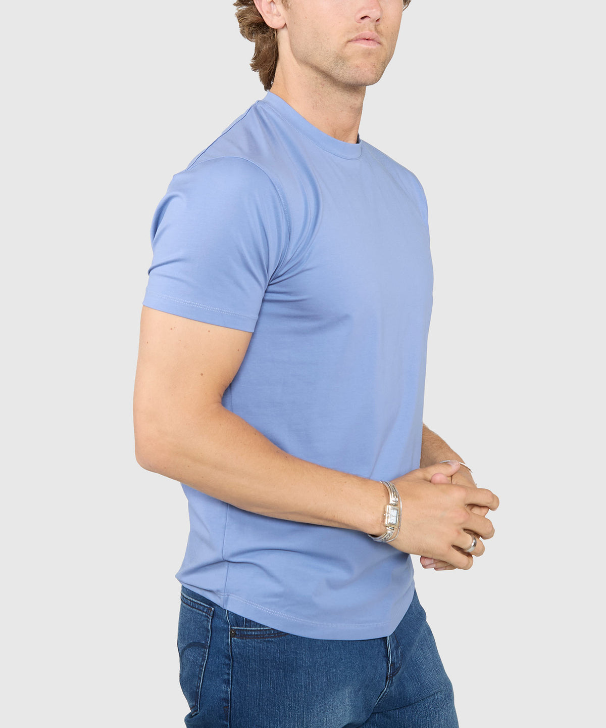 Westport No-Tuck Stretch Crew Tee Shirt, Men's Big & Tall