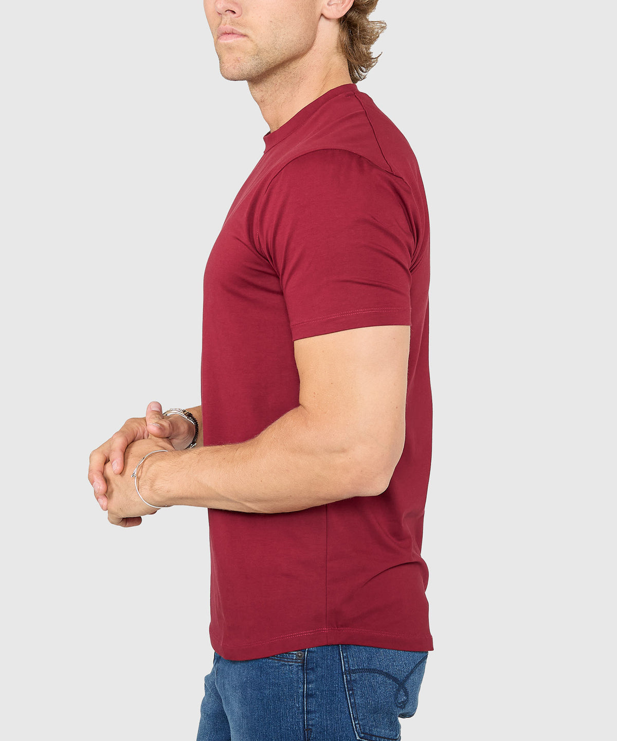 Westport No-Tuck Stretch Crew Tee Shirt, Men's Big & Tall