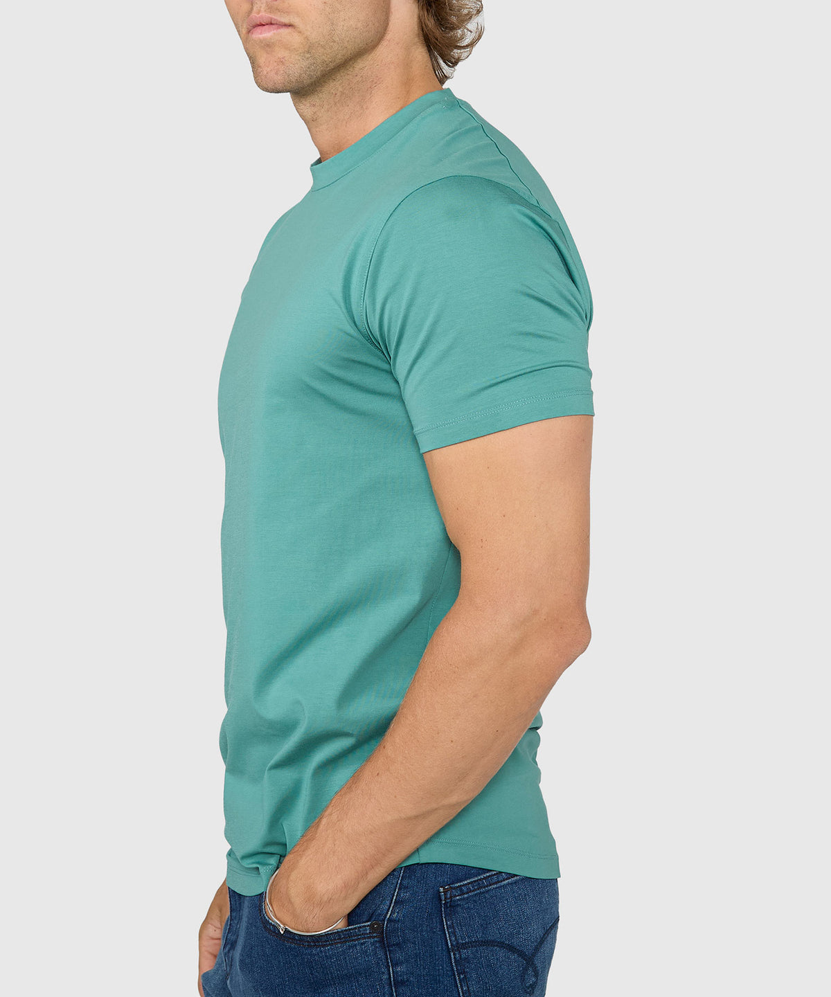 Westport No-Tuck Stretch Crew Tee Shirt, Men's Big & Tall