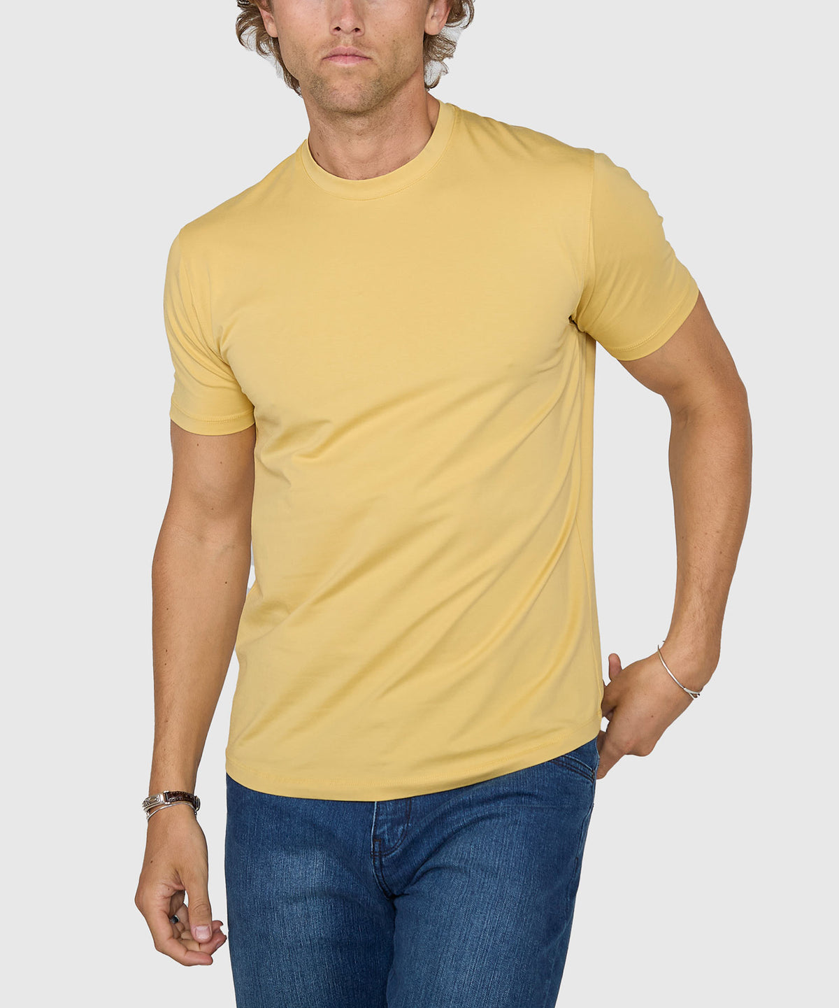 Westport No-Tuck Stretch Crew Tee Shirt, Men's Big & Tall