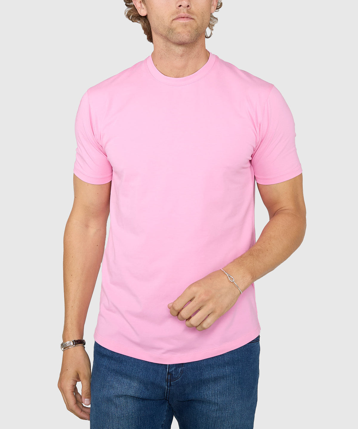 Westport No-Tuck Stretch Crew Tee Shirt, Men's Big & Tall