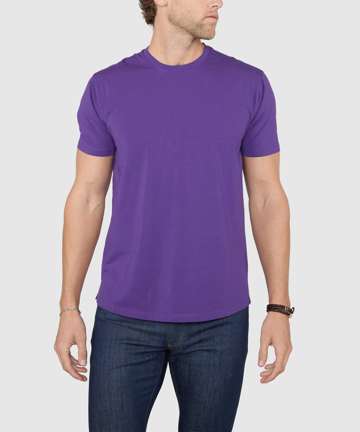 Westport No-Tuck Stretch Crew Tee Shirt, Men's Big & Tall