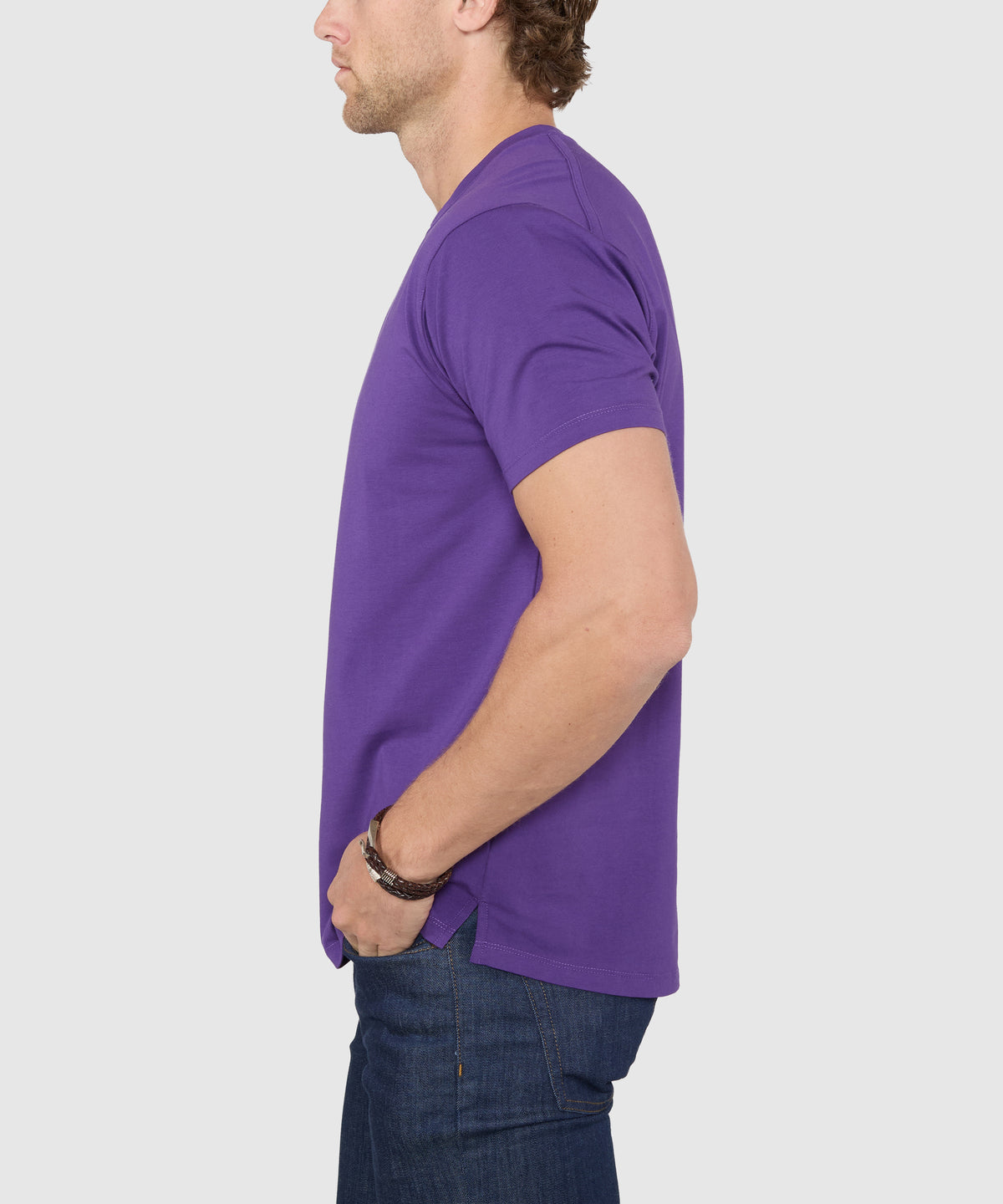 Westport No-Tuck Stretch Crew Tee Shirt, Men's Big & Tall