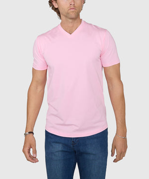 Westport No-Tuck Stretch V-neck Tee Shirt