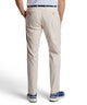 Men's light beige performance dress pants with side pocket and belt loops