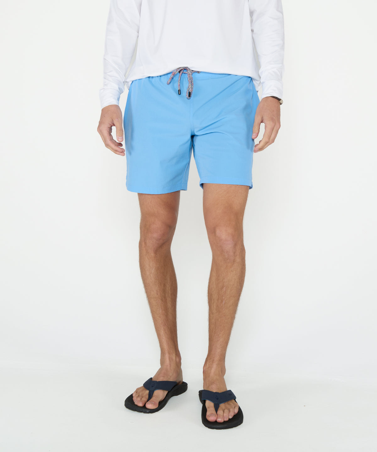 Westport Black Hampton Solid Stretch Swim Trunk with Boxer Lining, Men's Big & Tall