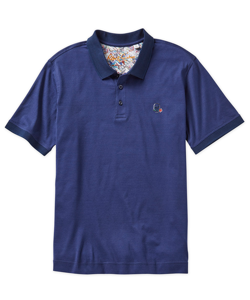 Robert Graham Short Sleeve 'The Player' Polo Knit Shirt, Men's Big & Tall