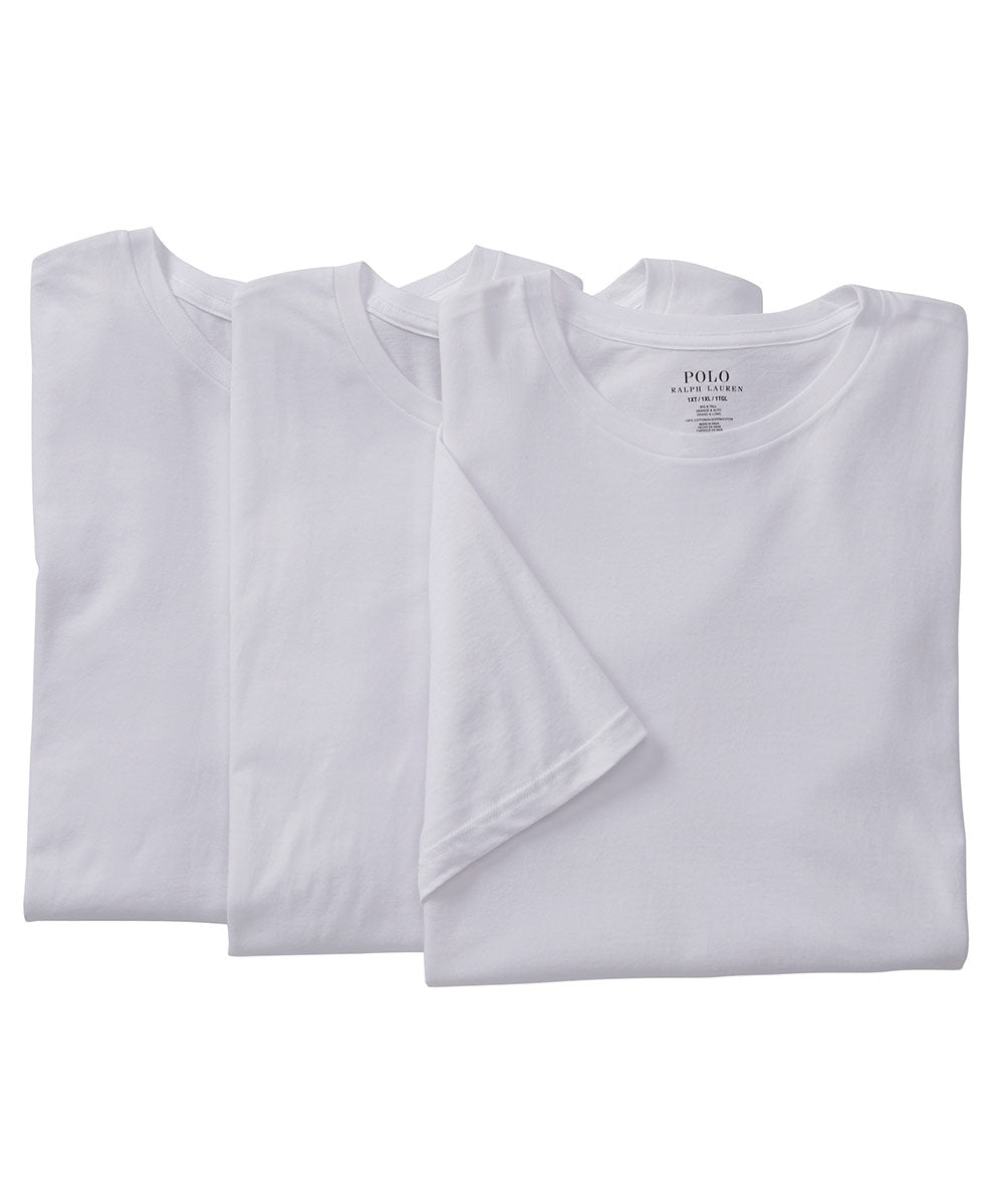 Polo Ralph Lauren Cotton Crewneck T-Shirt (3-Pack