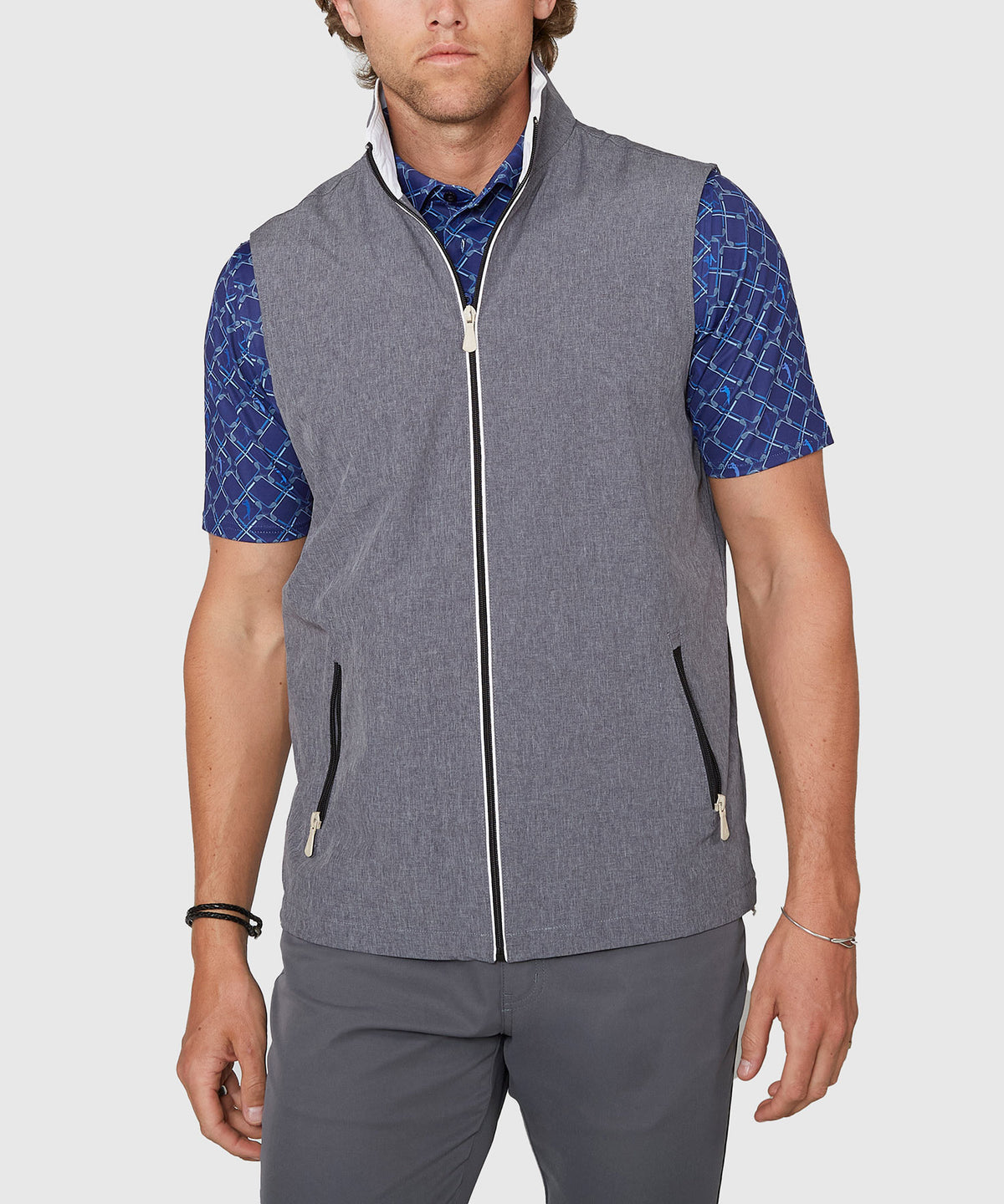 Westport Lifestyle Full Zip Stretch Lined Vest, Men's Big & Tall