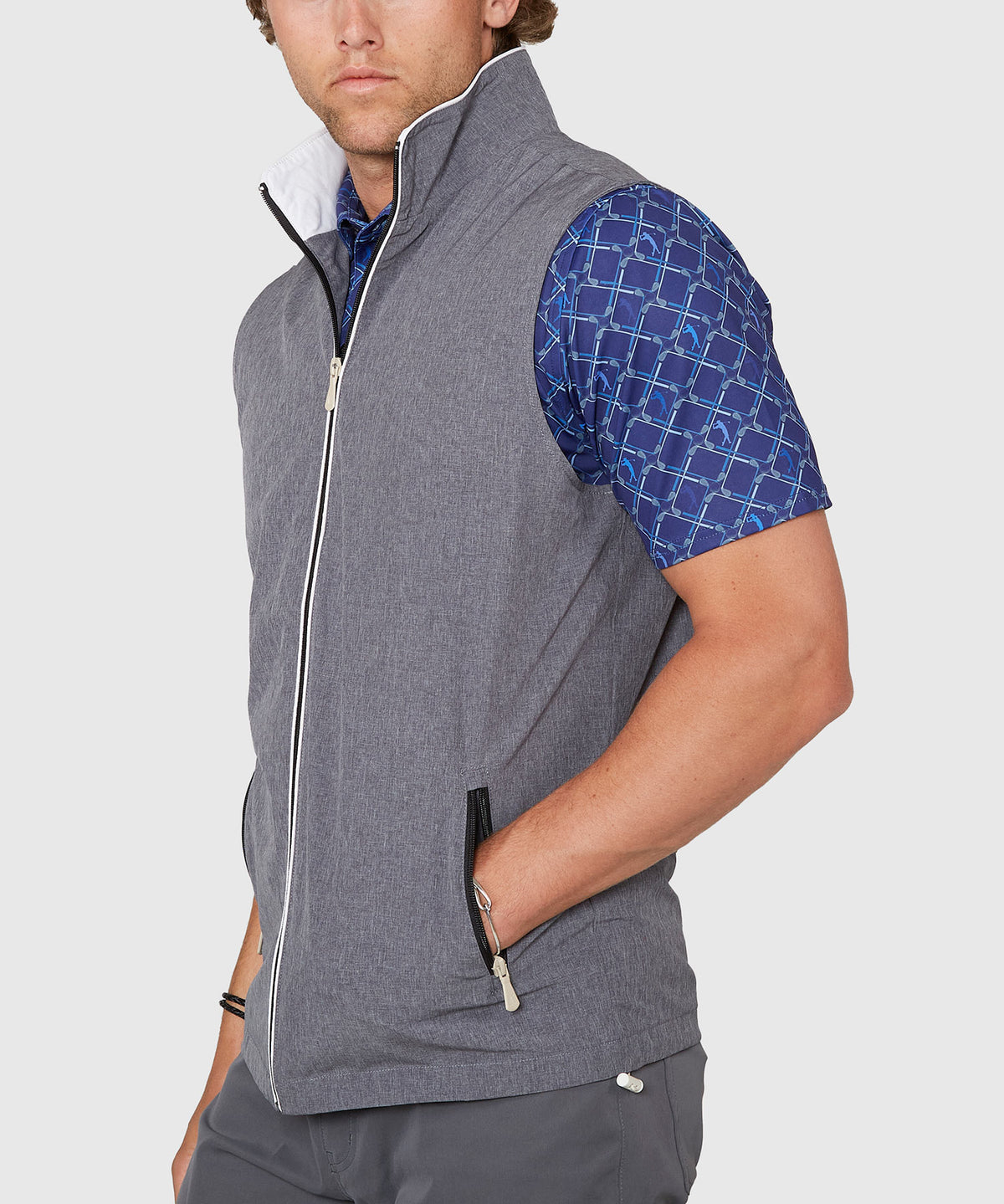 Westport Lifestyle Full Zip Stretch Lined Vest, Men's Big & Tall